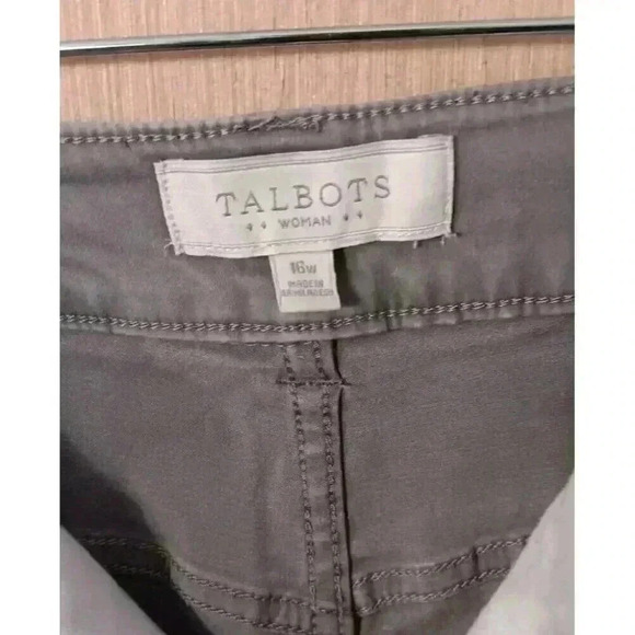 Talbots Pants (16W) Gray Womens‎ Skinny Ankle Zipper, High Rise, Soft Feel - Picture 4 of 9